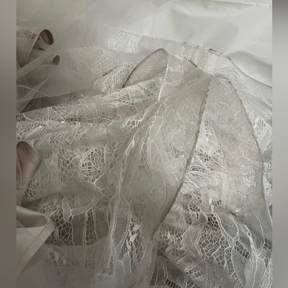 Andrea and Leo Couture Off Shoulder Wedding Lace Gown 👰‍♀️ - Picture 9 of 13